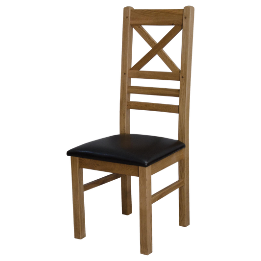 Deluxe Crossback Dining Chair 100% Solid Oak