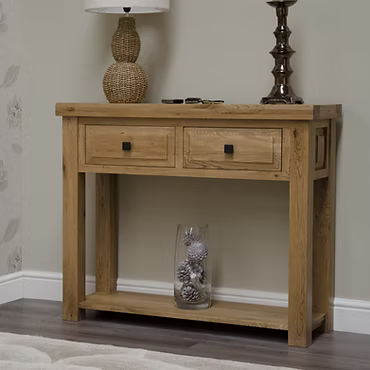 Deluxe Hall Table  100% Solid Oak