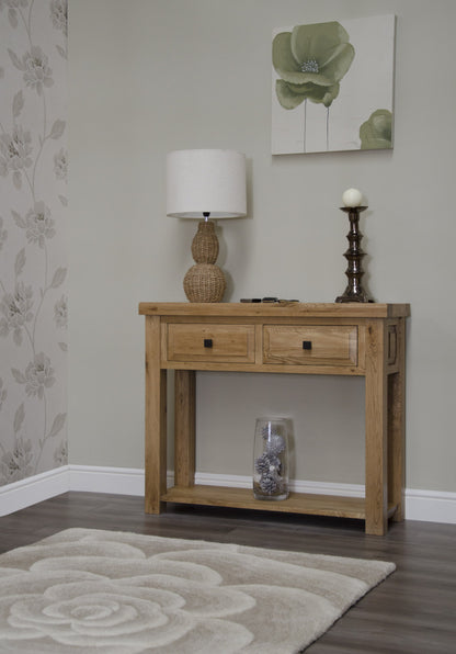 Deluxe Hall Table  100% Solid Oak