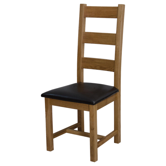 Deluxe Ladderback Dining Chair 100% Solid Oak