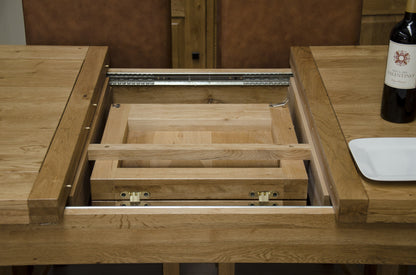 Deluxe Small Butterfly Extending Table 100% Solid Oak