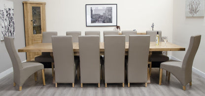 Deluxe Super X-Leg Extending Table. 100% Solid Oak