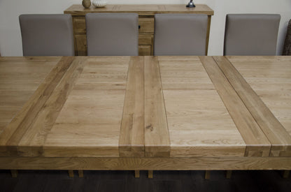 Deluxe Twin Leaf Extending Table 100% Solid Oak