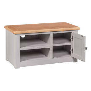 Diamond 1 Door TV Cabinet. Painted pine