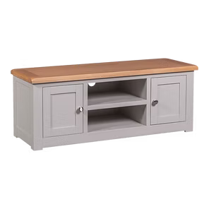 Diamond 2 Door TV Cabinet.Painted pine