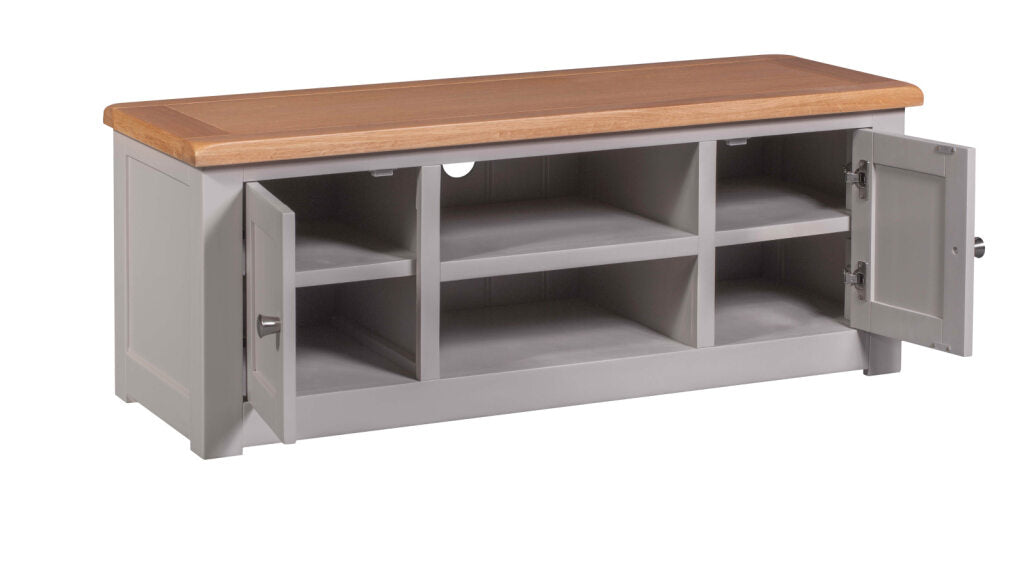 Diamond 2 Door TV Cabinet.Painted pine