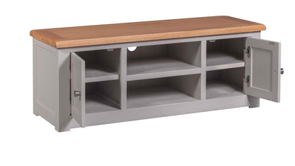 Diamond 2 Door TV Cabinet.Painted pine