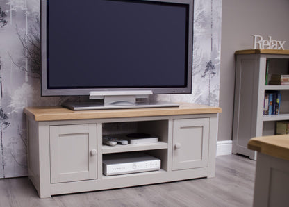 Diamond 2 Door TV Cabinet.Painted pine