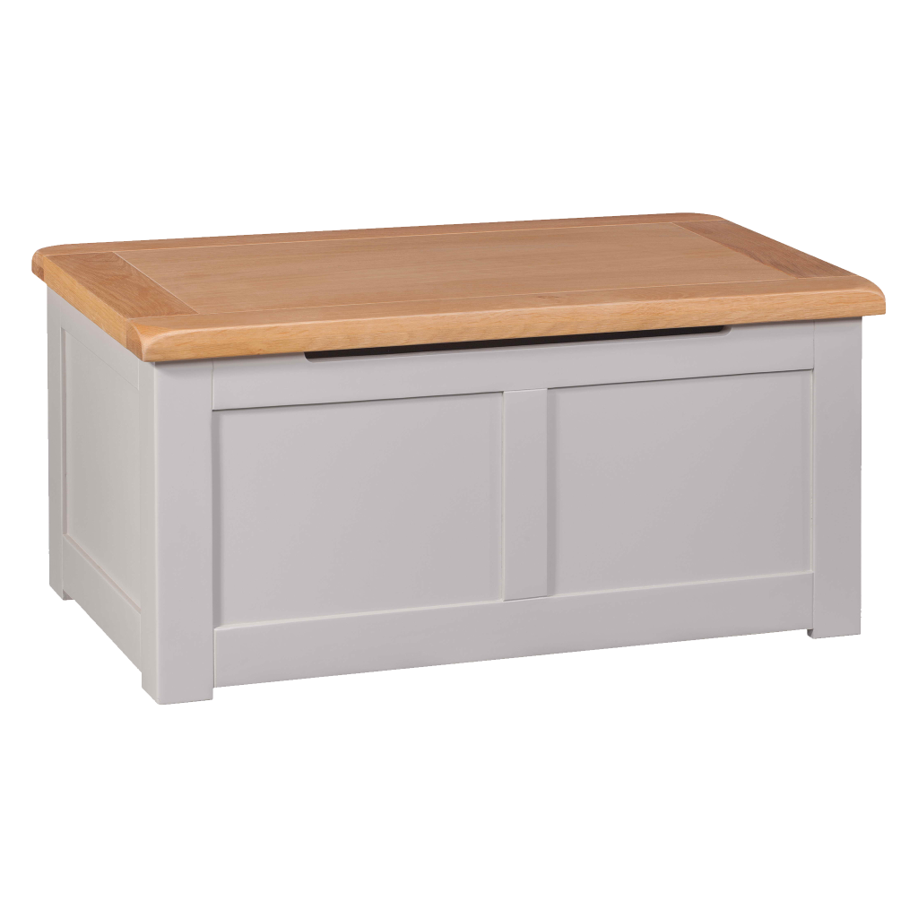 Diamond Blanket Box. Painted pine