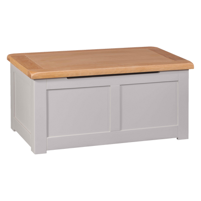 Diamond Blanket Box. Painted pine