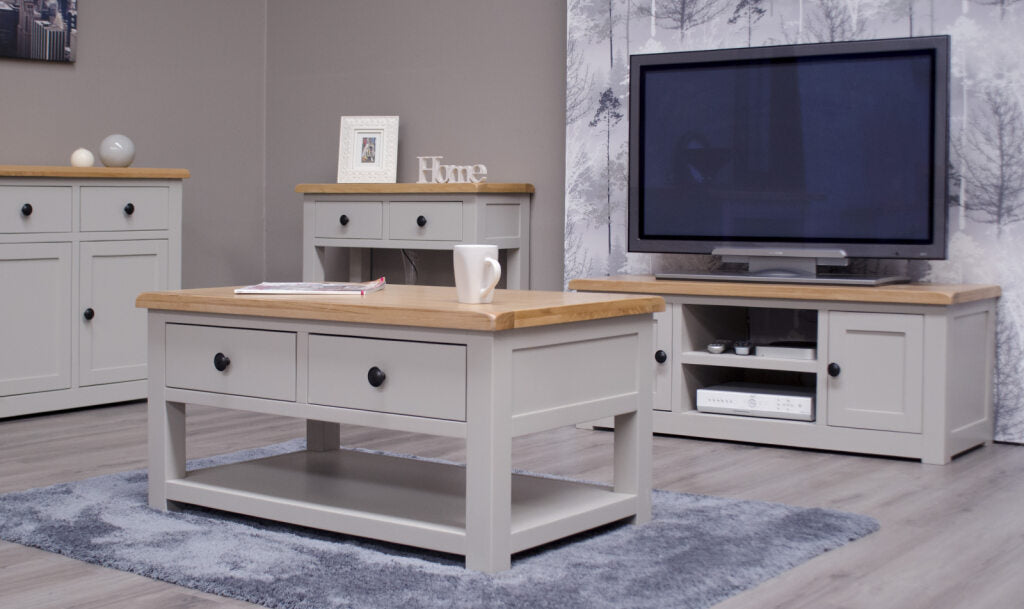 Diamond Coffee Table. Painted pine