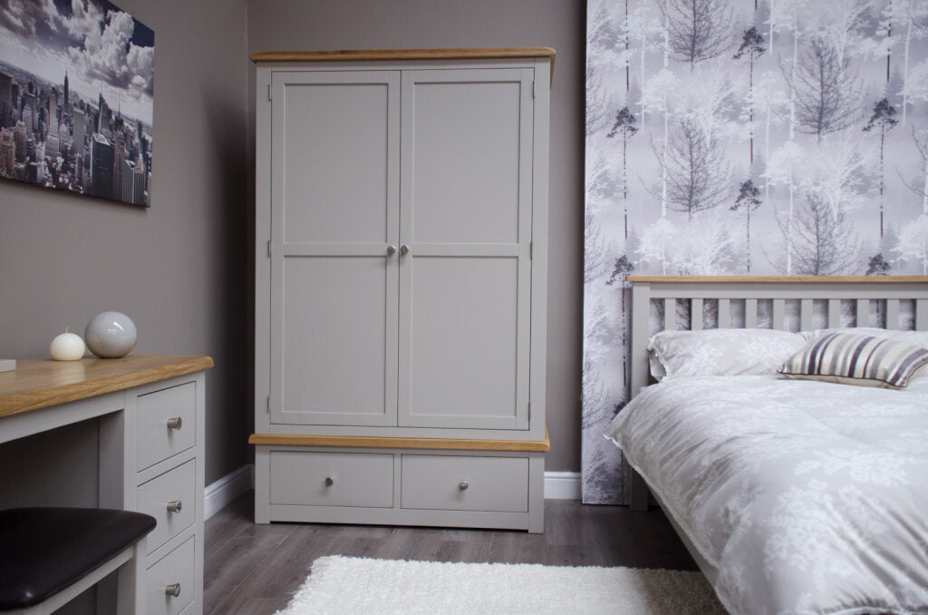 Diamond Double Wardrobe. Painted pine