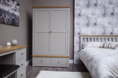 Diamond Double Wardrobe. Painted pine