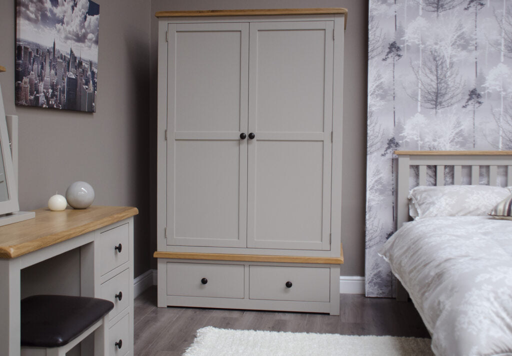 Diamond Double Wardrobe. Painted pine