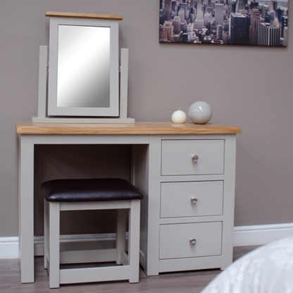 Diamond Dressing Table &amp; Stool Painted pine