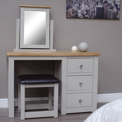 Diamond Dressing Table &amp; Stool Painted pine