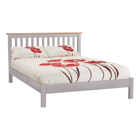 Diamond King Bed. Painted pine