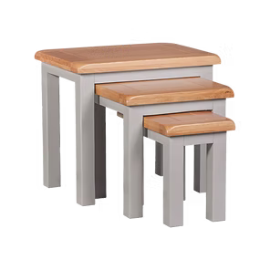 Diamond Nest of Tables. Painted pine