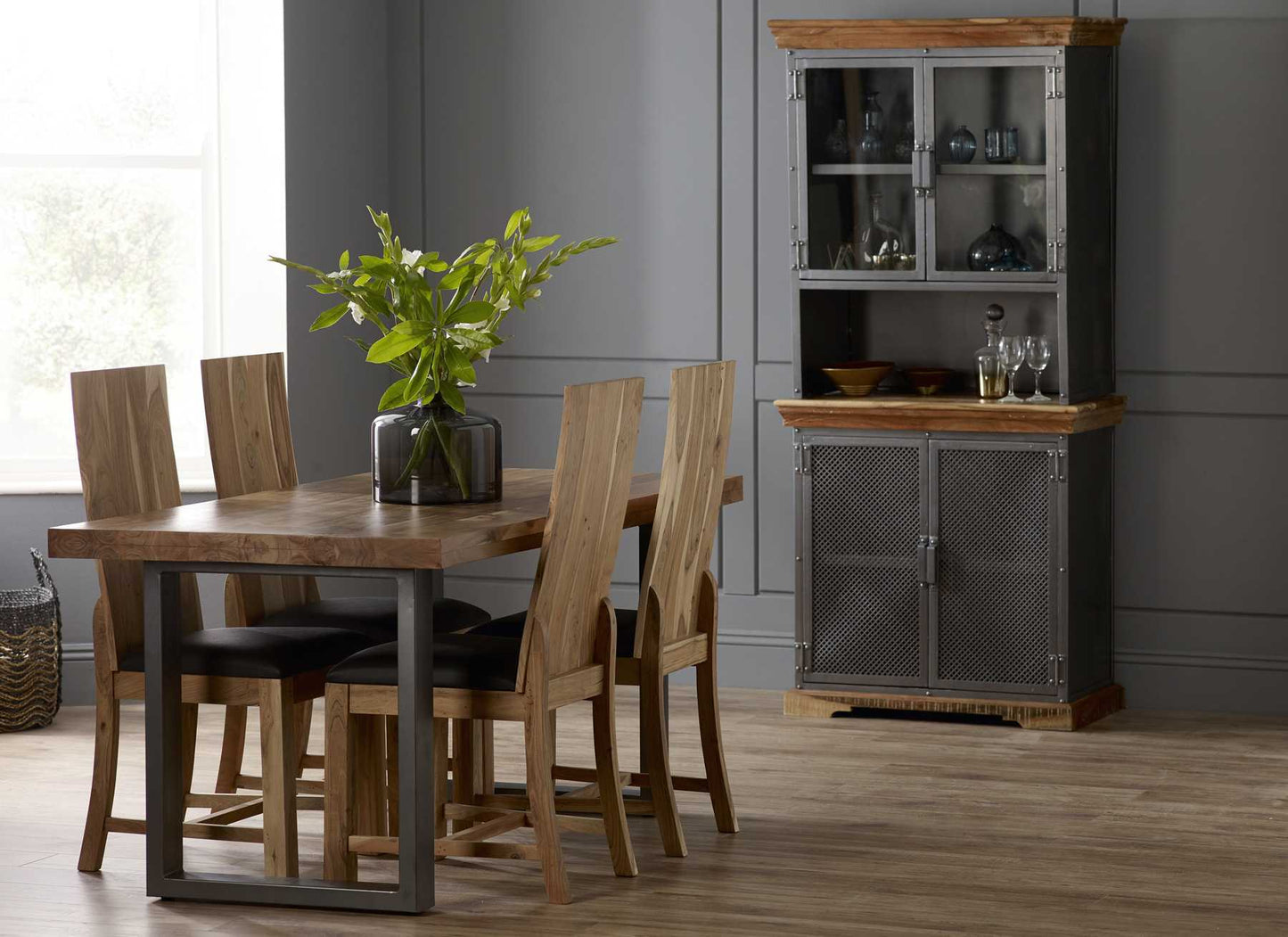 Dining Chair, Acacia Solid Wood