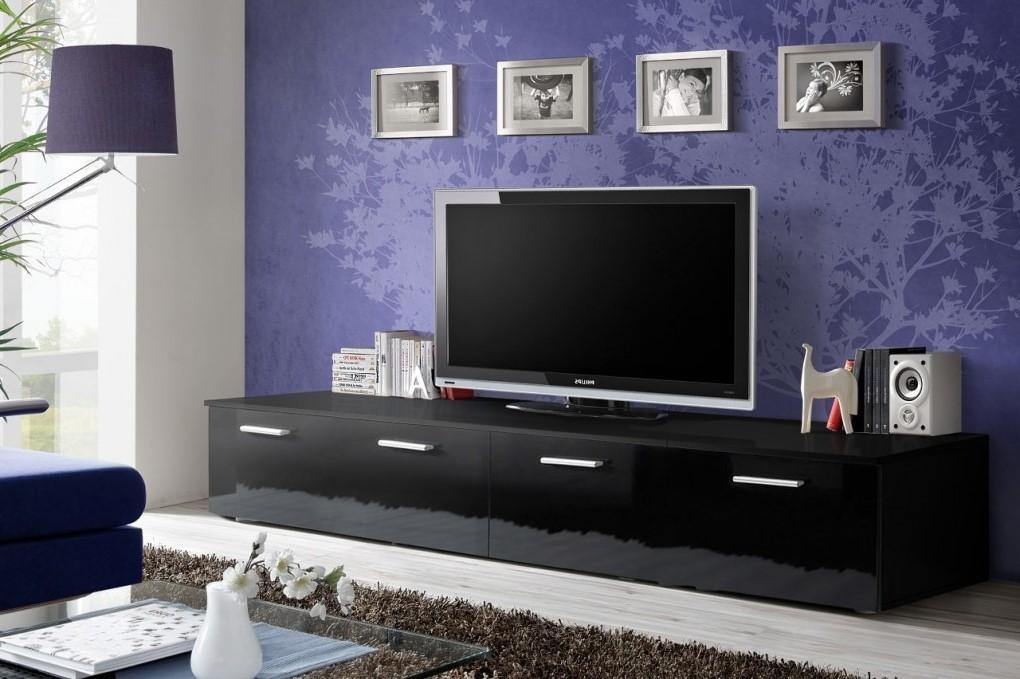 Duo TV Cabinet in Black and/or White Gloss