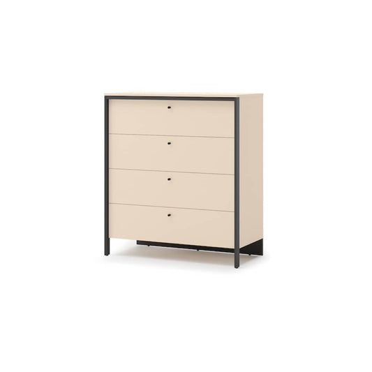 Enna EN-03 Chest Of Drawers 101cm Beige and Black