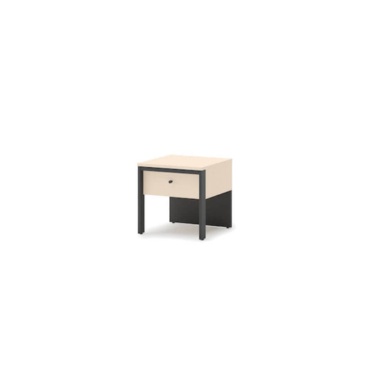 Enna EN-05 Bedside Table 40cm Beige and Black