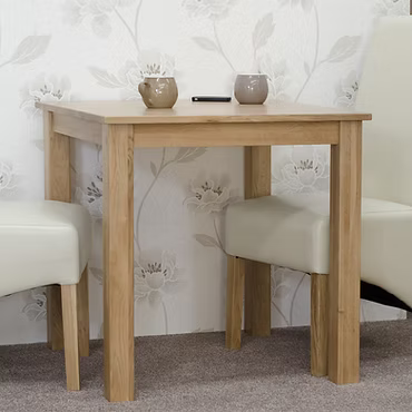Elegance 2'6" x 2'6" Square Dining Table. 100% Solid Oak
