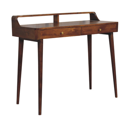 Elevated Chestnut Console Table. 100% Solid Mango Wood