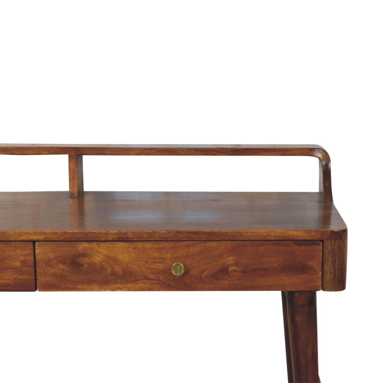 Elevated Chestnut Console Table. 100% Solid Mango Wood