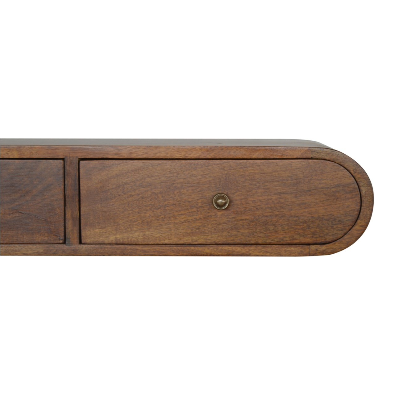 Floating Chestnut London Console. 100% Solid Mango Wood