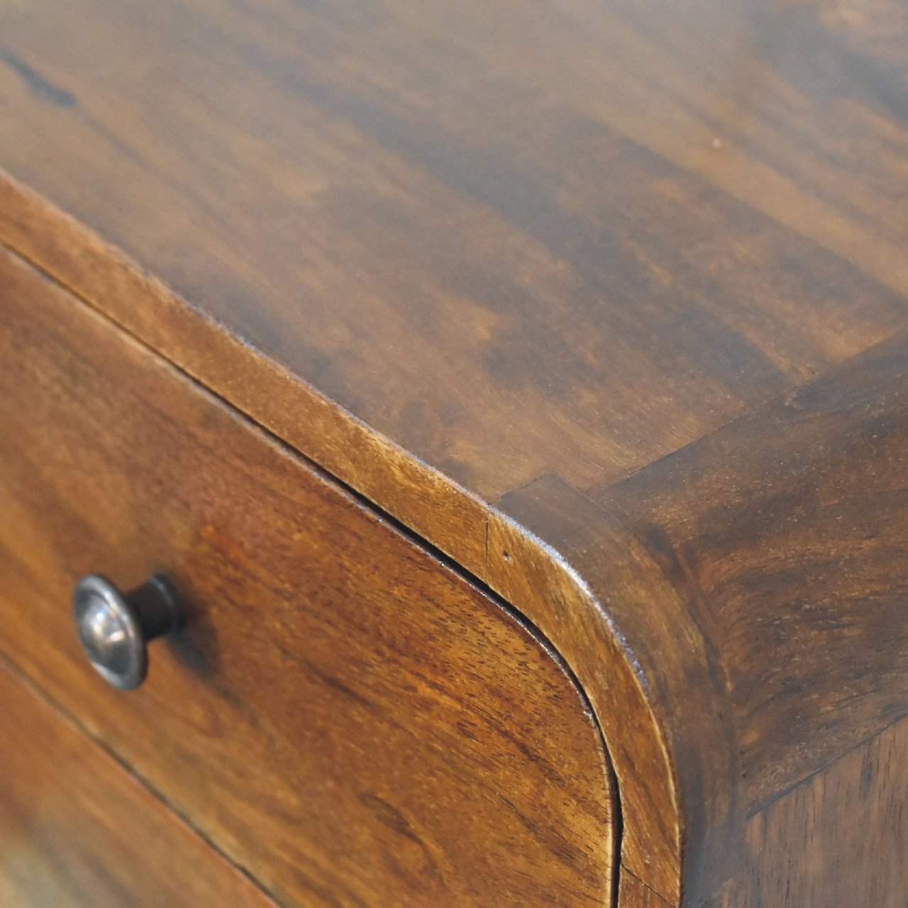 Floating Mini Chestnut Bedside. 100% solid mango wood