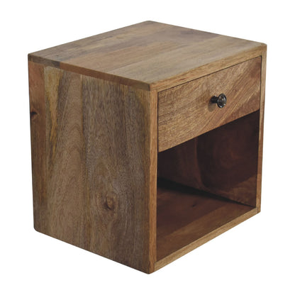 Floating Mini Classic Bedside. 100% Solid Mango Wood