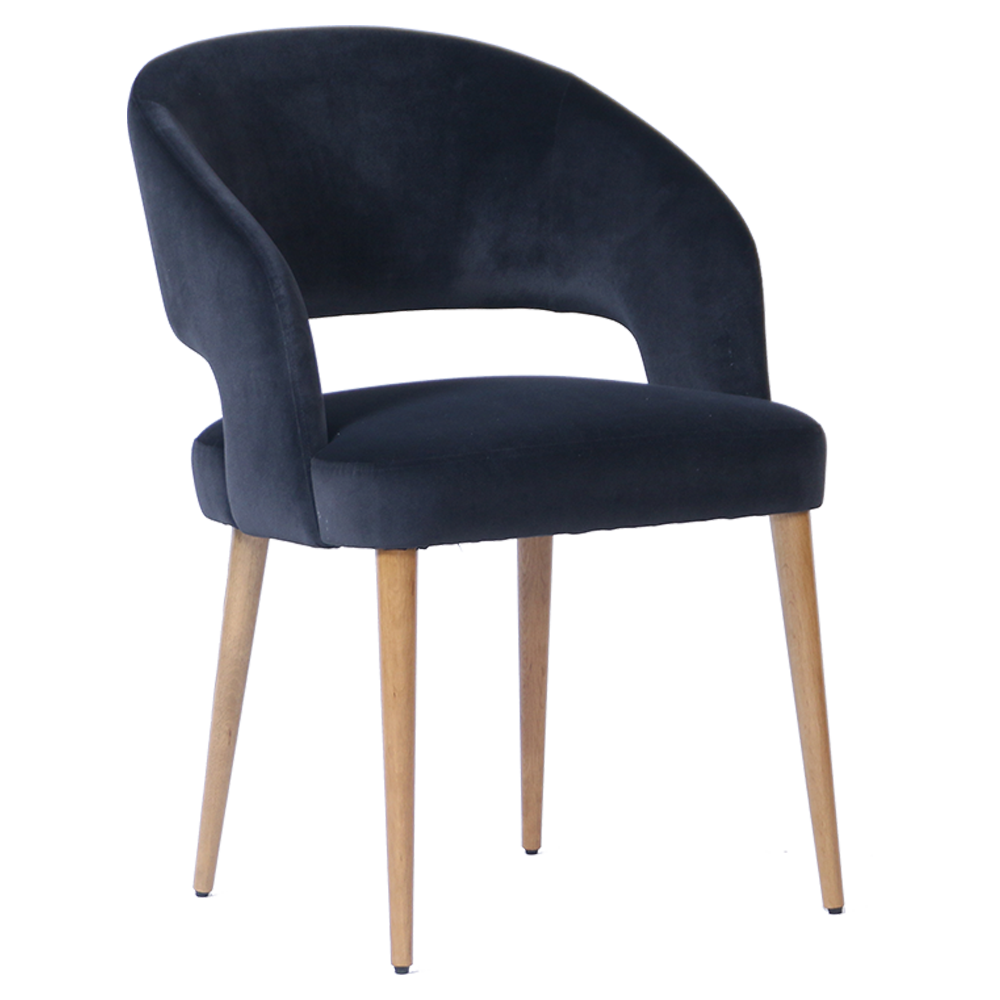 Genoa Chair Solid Oak Legs. 3 Colours Available