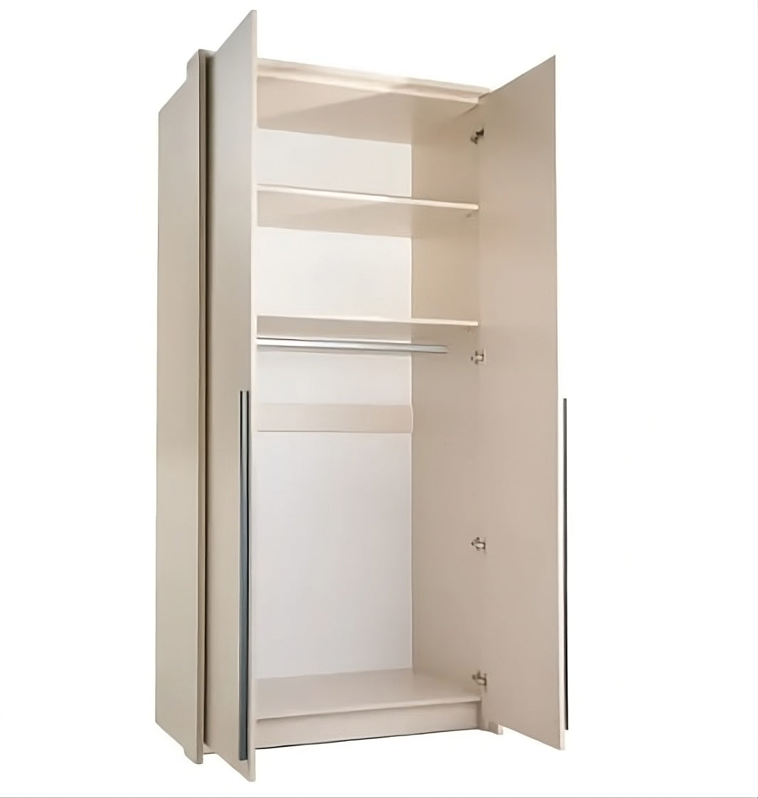 Genua 2-Door Wardrobe in Wild Oak - Rustic Texture Meets Contemporary Utility