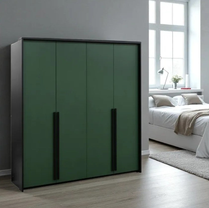 Genua 4 Door Wardrobe 4 Colours Available 210cm Wide