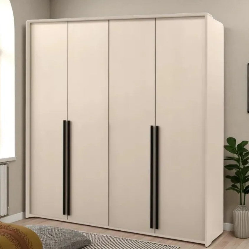 Genua 4 Door Wardrobe 4 Colours Available 210cm Wide