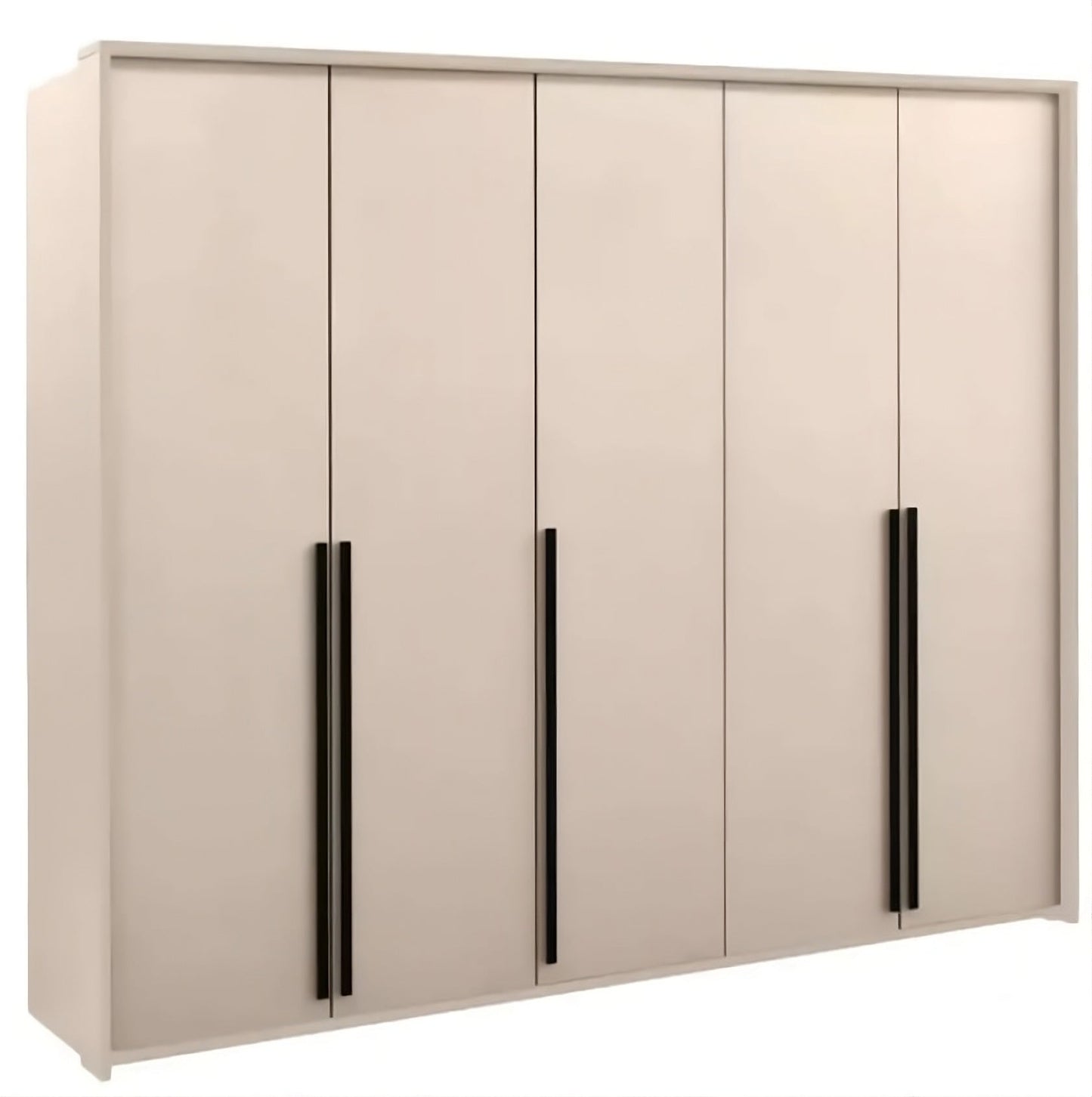 Genua 5-Door Wardrobe - 4 Colour Options 255cm Wide