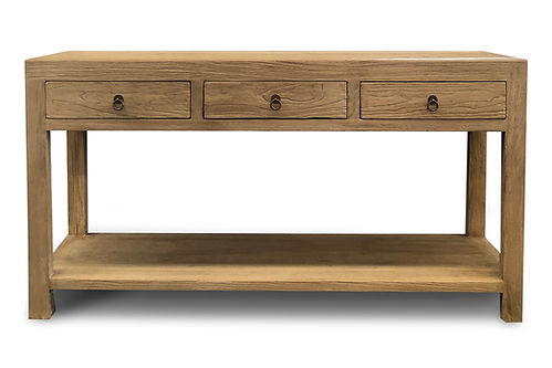Gurney Console Large. Solid Elm Wood