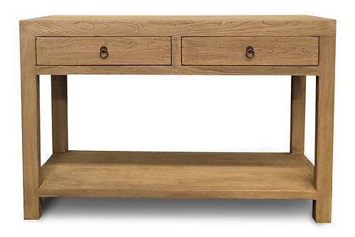 Gurney Console Medium. Solid Reclaimed Elm