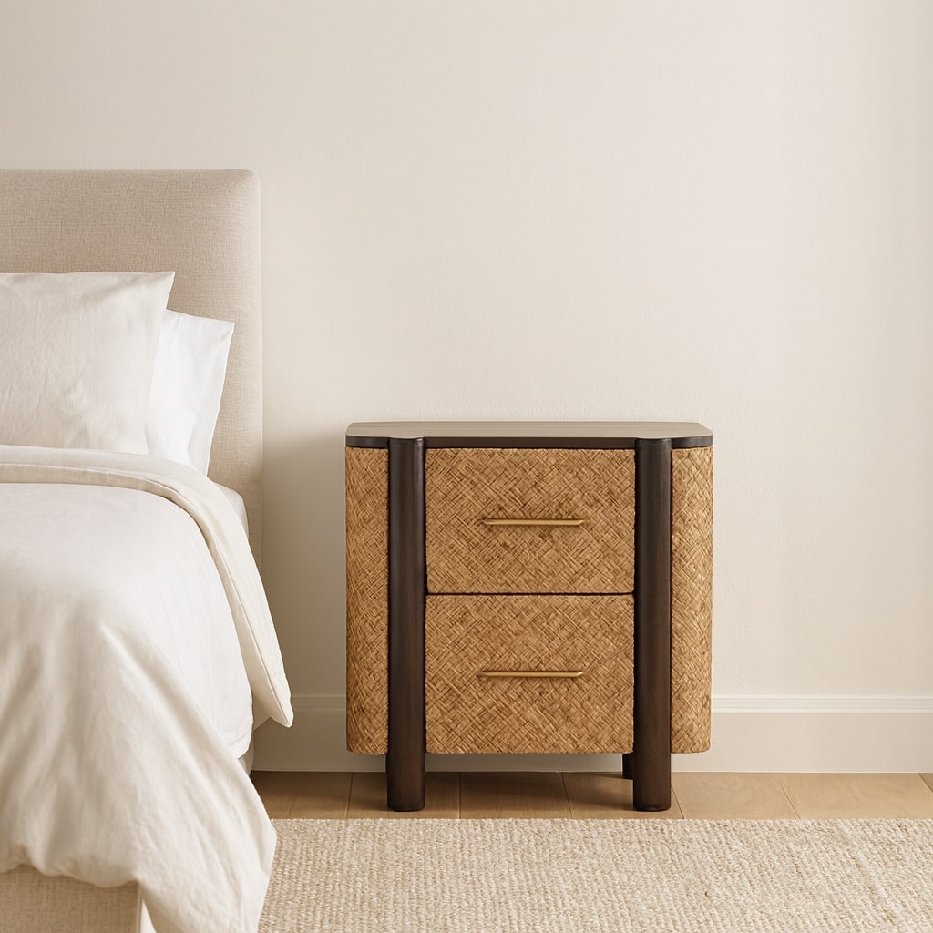 Havana Canefront Drawers. Solid Mango Wood