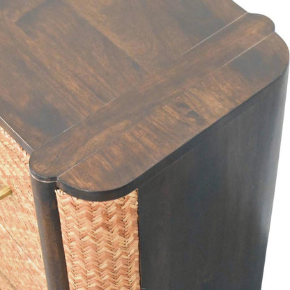 Havana Canefront Drawers. Solid Mango Wood