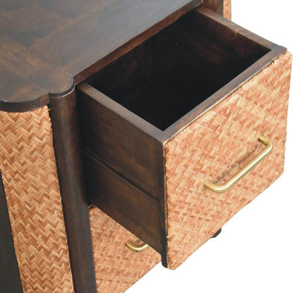 Havana Canefront Drawers. Solid Mango Wood