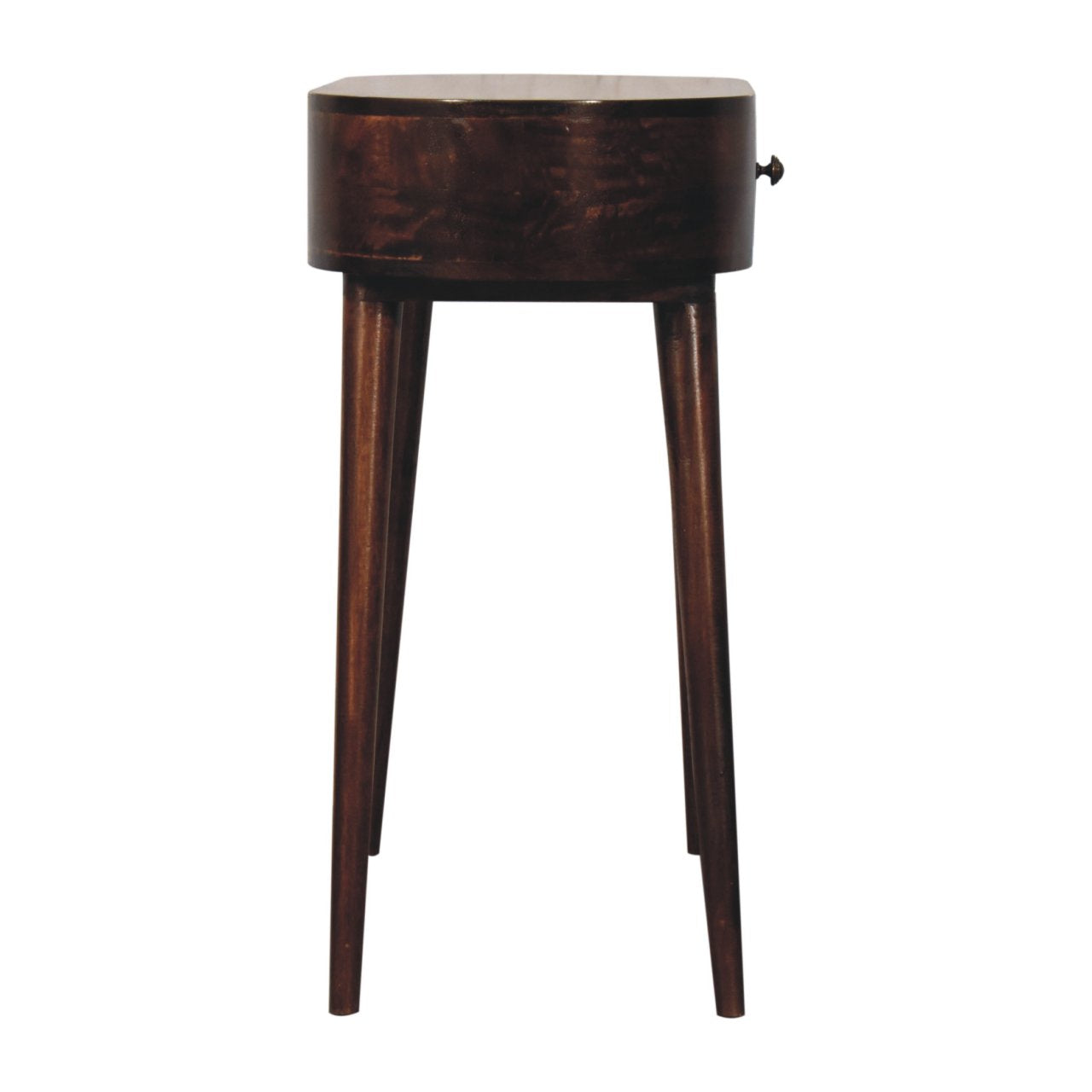 Honey Caramel Rounded Console Table. 100% Solid Mango Wood