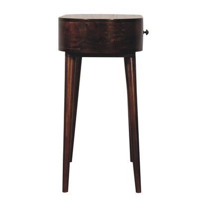 Honey Caramel Rounded Console Table. 100% Solid Mango Wood