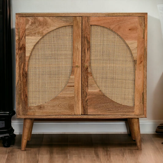 Close-knit Leaf Cabinet in 100% Solid Mango Wood Legs