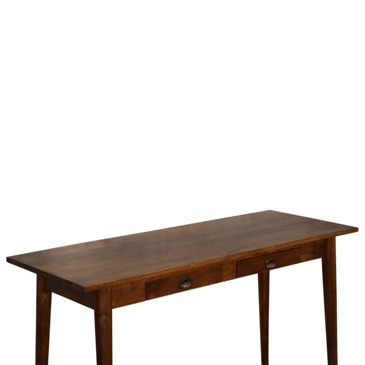 2 Drawer Chestnut Writing Desk 100% Solid Mango Wood