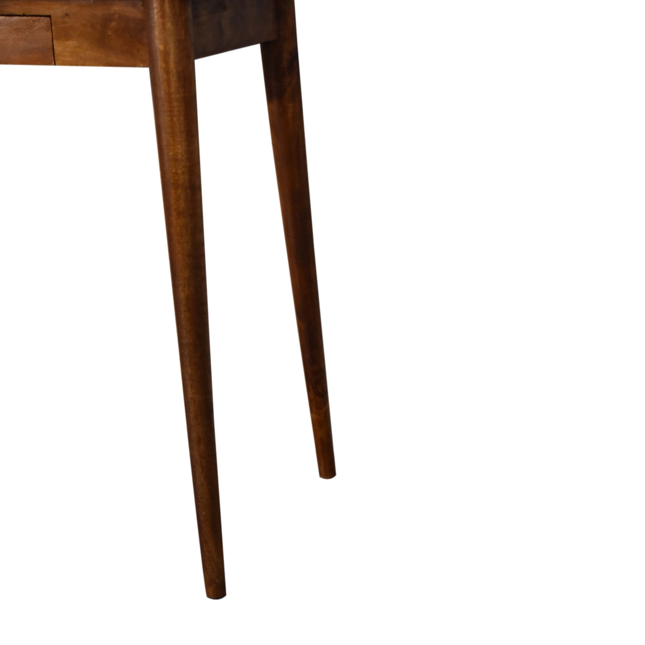 2 Drawer Chestnut Writing Desk 100% Solid Mango Wood