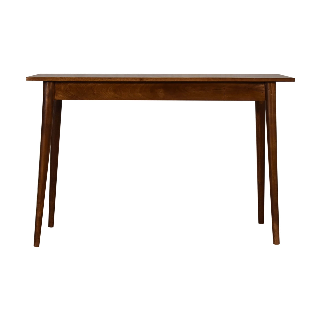 2 Drawer Chestnut Writing Desk 100% Solid Mango Wood