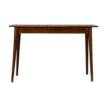 2 Drawer Chestnut Writing Desk 100% Solid Mango Wood