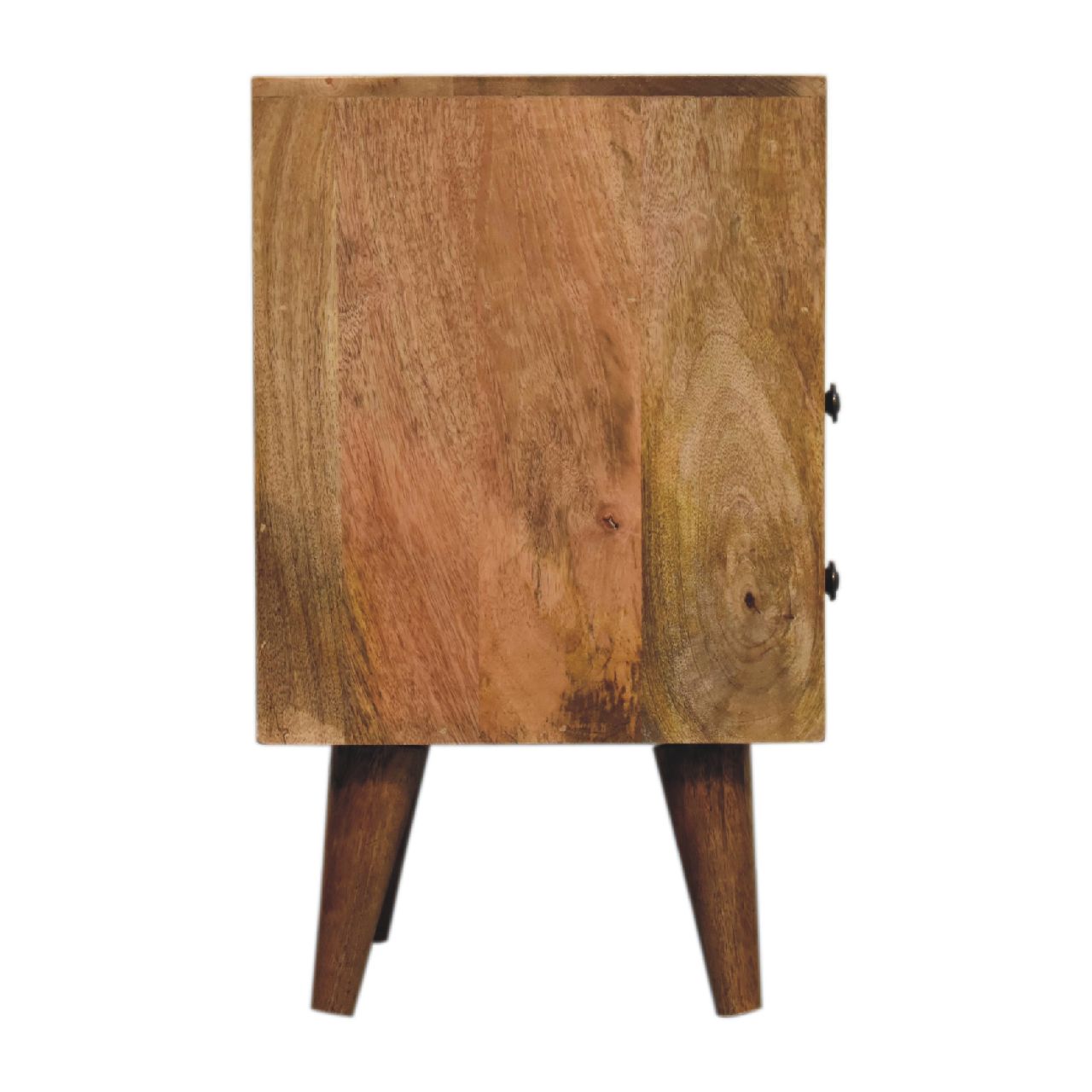 Mini Oak-ish Classic Open Bedside 100% Solid Mango Wood